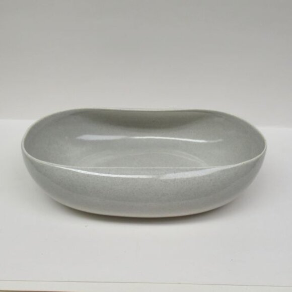 Steubenville American Modern Gray RUSSEL WRIGHT 9 1/2 Inch Oval Serving Bowl - Picture 1 of 6